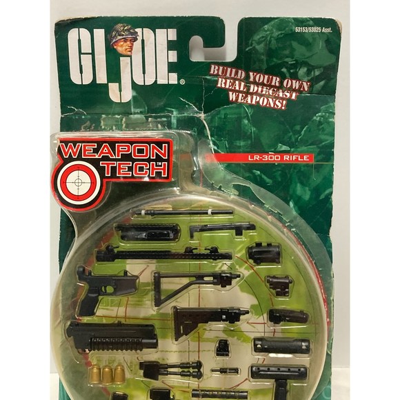 G.I. Joe Weapon Tech LR-300 Rifle Build Your Own Die-Cast Weapons Accessory 2002 - Picture 2 of 13